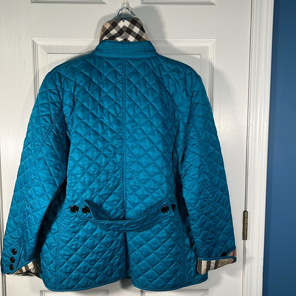 Burberry Blue Quilted Jacket - Picture 4 of 7